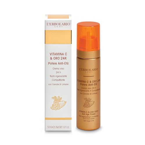 Tratamiento Vitamina C facial y Oro 24K L'Erbolario crema antiarrugas 50ml