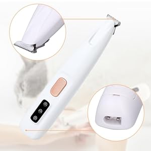 Pet MicroPrecision Trimmer, 2024 Upgrade Multifunctional Pet Hair Clippers Waterproof Rechargeable Pet Shaver with LED Light, Pet Paw Trimmer for Paws Eyes Ears Face Rump (1PC), White Pet MicroPrecision Trimmer 2024 Upgrade Multifunctional Pet Hair Clippers Waterproof Rechargeable Pet Shaver with LED Light Pet Paw Trimmer for Paws Eyes Ears Face Rump 1PC White