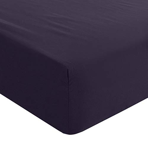 PiccoCasa Solid Fitted Sheet, Bed Mattress Protector, Wrinkle
