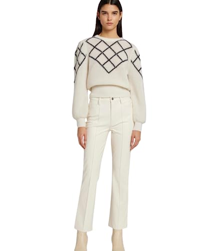 7 For All Mankind Womens High-Waisted Slim Kick Flare Jeans