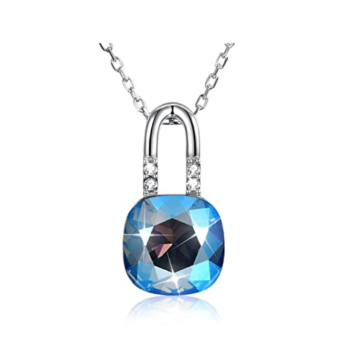 Collier pendentif argent 925 cristal femme bijoux mariage fiançailles