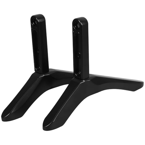 Support de téléviseur anti-basculement en aluminium noir pour écran lourd 45 kg
