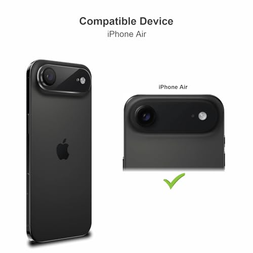 Image of SupCares Premium Camera Lens Protector Tempered Glass Compatible For iPhone Air or iPhone 17 Air With Installation Kit | Edge to Edge Coverage | Transparent | Pack of 2