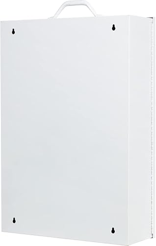 Miniatura 3 de Rapid Care First Aid 864-09-1F Gabinete de primeros auxilios multiusos con 4 estantes y estación médica con letrero de primeros auxilios, supera la