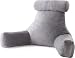 Linenspa Shredded Foam Reading Pillow with Neck Support - Extra Large Design for Adults - Perfect for Back Support While Relaxing, Gaming, Reading, or Watching TV - Soft Velour Cover