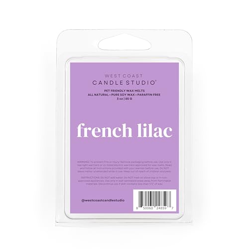 Image of Pet Safe Wax Melts for Dogs | Non Toxic Soy Wax Melts | Natural, Paraffin-Free, Clean Burning | Odor Eliminating Wax Cubes | French Lilac