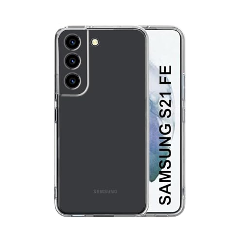 Image of COVERBLACK Soft Rubber Back Cover Compatible Model for Samsung S21 FE 5G -SM-G990B - Transparent