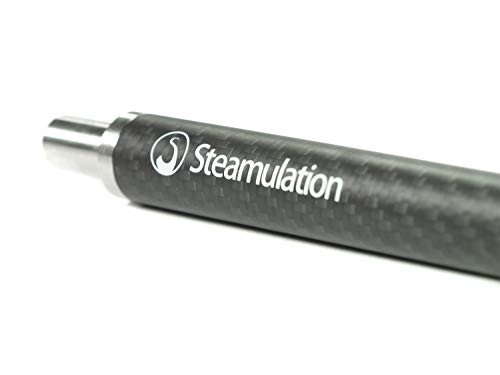 Steamulation Carbon Mundstück (Schwarz Matt) - Hervorragende Fertigungsqualität, 18/8 Schliff. EIN unverzichtbares…