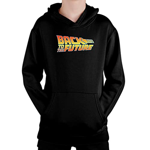 the Fan Tee Sudadera de NIÑOS NIÑAS Peliculas Retro 80 Futuro Marty Doc Delorean 001 Talla XS