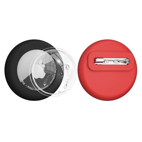 PAIFIEVD For AirTag �P�[�X �q�� �h�� Air tag �L�[�z���_�[ TPU�� �S�ʕی� �G�A�^�O�P�[�X �����^�тɕ֗� �� �ϏՌ�/�C���h�~ �G�A�^�O �L�[�z���_�[ �q���A����ҁA�y�b�g�A�o�b�N�p�b�N�A�ו��ɍœK(Black+Red)