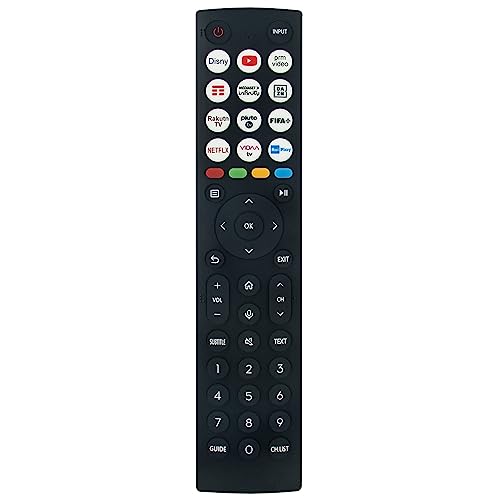 VINABTY Replacement Remote Control ERF2N36 Suits for Hisense TV 43A6K 43A67K 43A68K 43A69K 43E6KT 43E61KT 43E62KT 43E63KT 43A6KTUK 43A67KTUK 43A68KTUK 43A69KTUK 43E6KTUK 43E61KTUK 58A6K 58A67K 58A68K