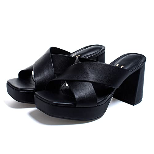 Tamanco Vizzano Salto Alto Feminino, Preto, 35