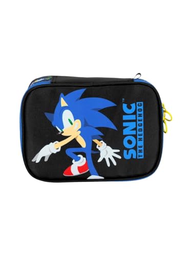 Estojo Escolar Infantil 100 Pens Sonic by Luxcel Ref 47537 (AZUL)