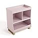 Storkcraft Modern Nursery Changing Table Dresser (Blush with Driftwood) – GREENGUARD Gold Certified, Baby Dresser with Changing Table Top