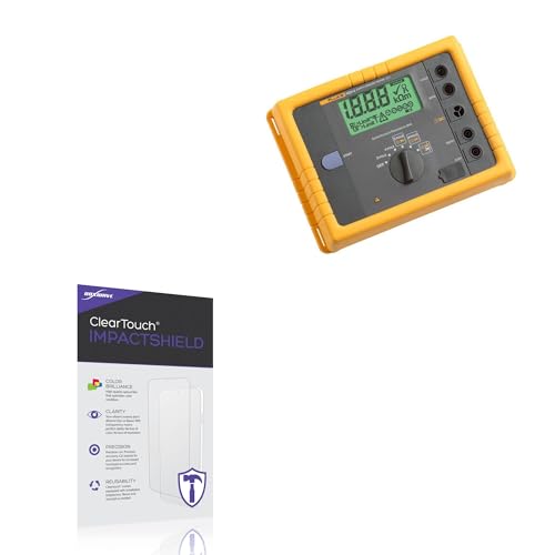 BoxWave Screen Protector Compatible With Fluke 1623-2 GEO - ClearTouch ImpactShield (2-Pack), Impenetrable Screen Protector Flexible Film
