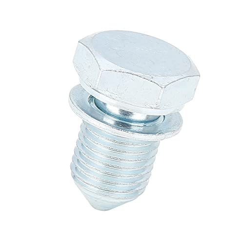 Acropix Front Car Engine Oil Drain Plug Fit For Volkswagen Tiguan - Pack Of 1 Silver Tone #TOP26