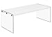 Monarch specialties , Coffee Table, Tempered Glass, Glossy White, 44