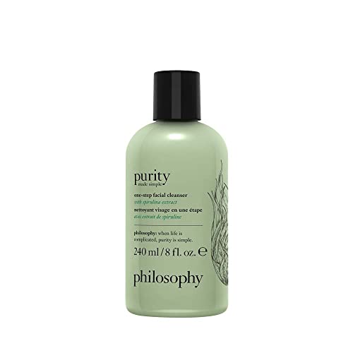 philosophy purity made simple one-step facial cleanser with spirulina extract, 8 Oz philosophy purity made simple one-step facial cleanser with spirulina extract, 8 Oz