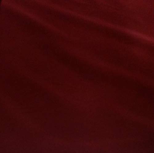 Luxurious Burgundy Flocked Velvet Fabric - Perfect for Upholstery, Crafting, and Drapery - Sold by the Yard, 54 inches Wide