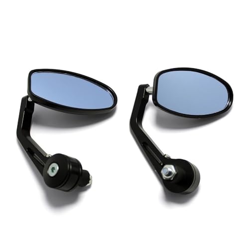 Espejos retrovisores de moto de 7/8 con cristal antirreflejo para cruiser 3