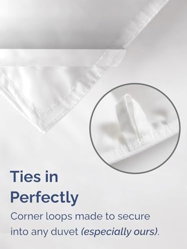 Image of Cal King Size, White Alternative Down Comforter - Warm, Lightweight & Breathable Hotel Quality Bedding Set for Men, Women, Kids & Teens - All Season Oversized Cooling Microfiber Duvet Insert Comforter