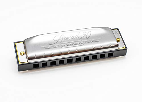 Hohner Harmonica Special 20 en Tonalité BB & Porte Harmonica de luxe - Les Beatles, Paul McCartney, John Lennon, RIngo Starr, George Harrison Hohner Harmonica Special 20 en Tonalité BB & Porte Harmonica de luxe – Image 3
