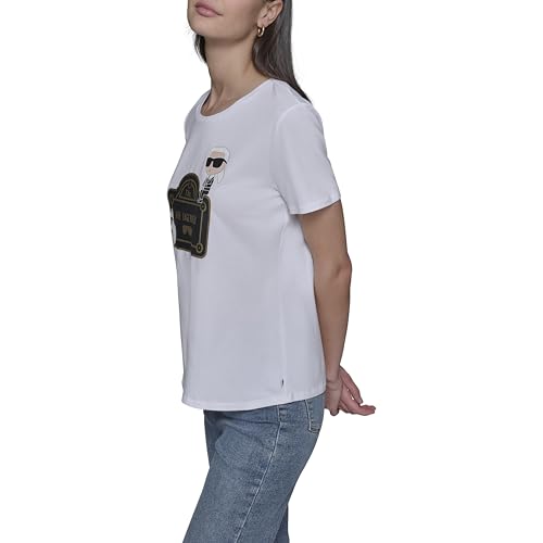 KARL LAGERFELD Women's Karl Character Graphic T-Shirt3