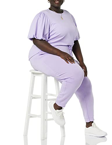 Image of Amazon Aware Women's Organic Cotton Jersey Puff Sleeve Crewneck Top (Available in Plus Size)