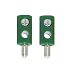Produktbild Zwergstecker HO-Stecker Querlochstecker 2,6 mm grün 2 Stück (0881)