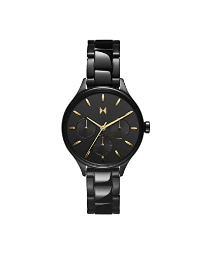 Montre MVMT femme en acier noir étanche et multifonction