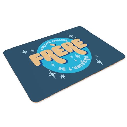 Sets de table souples en liège bleus pour repas de famille animés - 3
