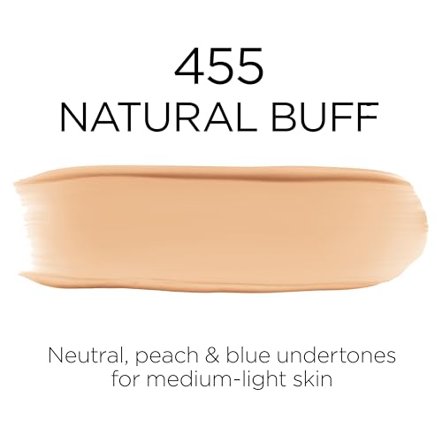L'Oreal Paris Makeup Infallible Up to 32 Hour Fresh Wear Lightweight Foundation, 455 Natural Buff, 1 Fl Oz, Packaging May Vary - image 7