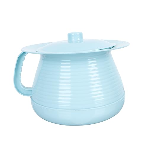 BUTIFULSIC 厚みのあるプラスチック製子供用便器 蓋付き 小便器ポット 家庭用 ポータブルトイレ 滑らかな表面 大人用対応 入り