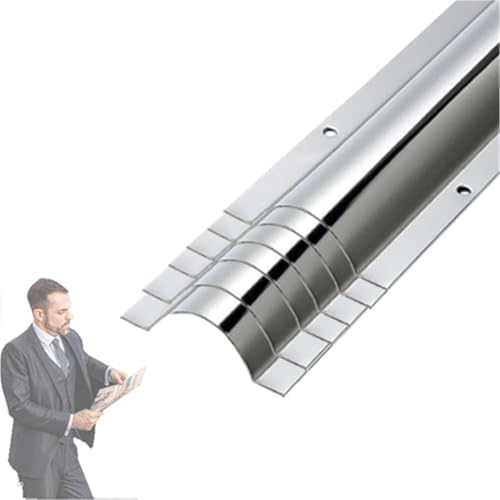 kabelkanal Halbrunde Kabelabdeckung Aus Silbernem Metall, 1 M Lange Kabelabdeckung Aus Edelstahl Für Die Oberfläche Der Kabelkanäle, Lange Für Den(6pcs,Outer Width x H 46mm x 10mm)