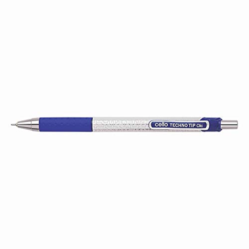 Image of Cello Technotip Clic Ball Pen - Pack of 10 (Blue)