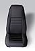 Rugged Ridge | Seat Cover Kit, Front, Neoprene, Black | 13212.01 | Fits 1976-1990 Jeep CJ & Wrangler YJ