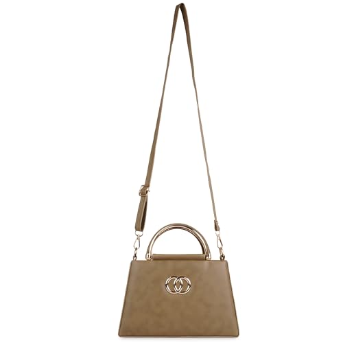 Image of Lady Quinton Stylish Sling Bag | Handbags For Women (Khaki1)