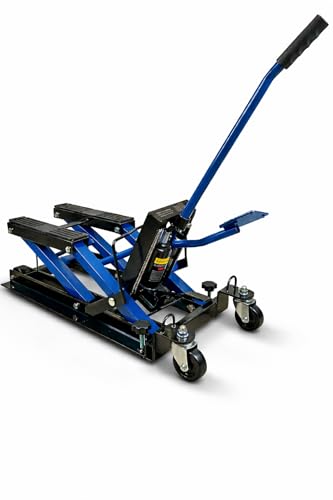 Hydraulischer Motorradheber 680 kg belastbar Höhenverstellbarer Motorradlift (120385 mm) Hebebühne/Montagebock für Motorrad (ATV & Quad)