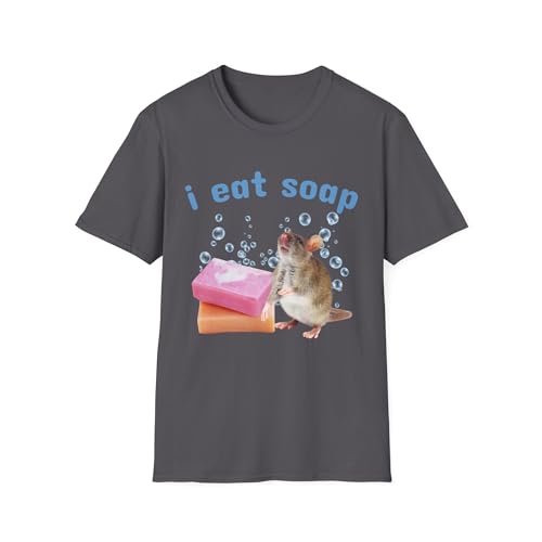 T-shirt humoristique rat I Eat Soap Eater idéal pour vos soirées