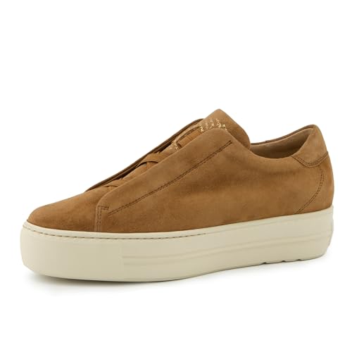 Paul Green 5529-029 Damen Slip On Sneaker Rauleder in braun - Gr. 43