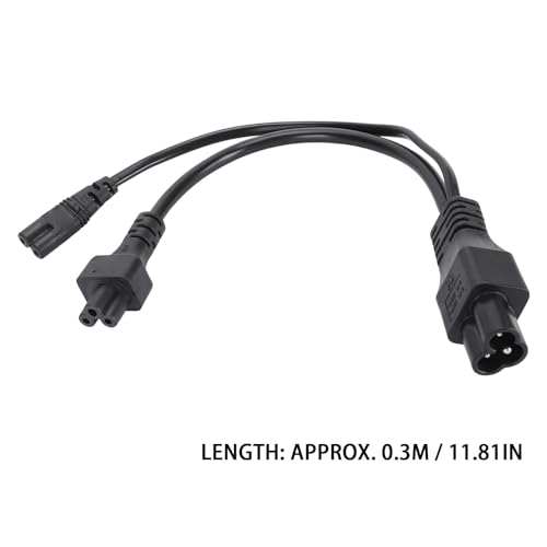 Cable de alimentación divisor C6 a C5 C7 adaptador IEC320 6