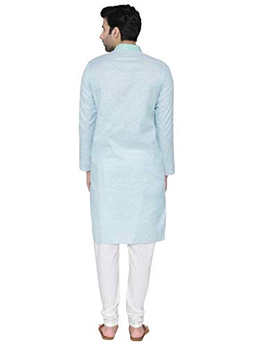 Image of Manthan Cotton Solid Kurta for Men