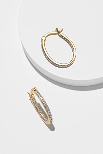 Amazon Essentials Diamond Accent Hoop Earrings (previously Amazon Collection)4