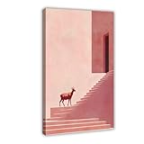 Photo Gallery qitjsgd stampa artistica da parete su tela, motivo: casa rosa capra, decorazione artistica da parete, per soggiorno e camera da letto, 20 x 30 cm Photo Gallery qitjsgd stampa artistica da parete su tela, motivo: casa rosa capra, decorazione artistica da parete, per soggiorno e camera da letto, 20 x 30 cm