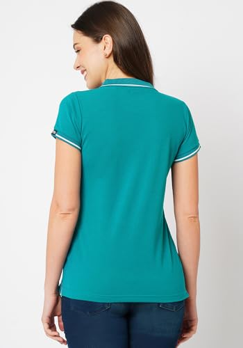 Image of Wear Your Opinion Womens Premium Pique Polo Collar Neck T-Shirt Womens Premium Pique Polo Collar Neck T-Shirt (Design: Tipped Polo)