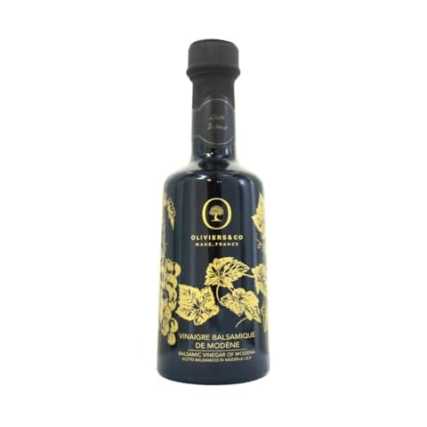 Gusto Intenso - New Balsamic Vinegar of Modena by Oliviers and Co | Aged Balsamic Vinegars for Salad Dressing, Marinades and Glazes | High density of 1.34| 8.5 Fl Oz Cover