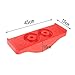 RNXRZANK Wobble Balance Board Kids Rocker Board Toy W/Antislip Strip, Red