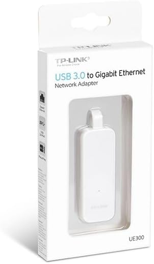 Adapter - USB 3.0 to Ethernet Adapter Single Port Fast and Stable Connection Durable Plastic Housing Ideal for Network