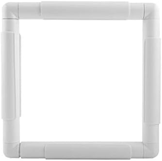 Yosoo Health Gear Embroidery Clip Frame, Q Snap Cross Stitch Frame, Plastic Square Sewing Hoop for Embroidery, Hand Quilting, Needlepoint, Silk-Painting, DIY Craft Sewing Tools(20.3 * 20.3cm)