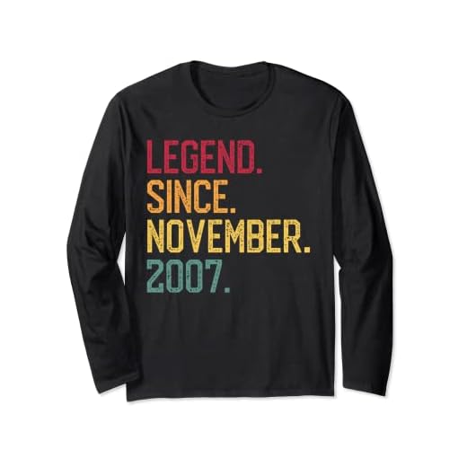 Leyenda desde noviembre de 2007 Regalo de 15 años de edad Manga Larga